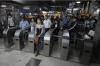 Liberación de molinetes en el subte