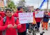 Protesta en en el area de vialidad de JuJuy